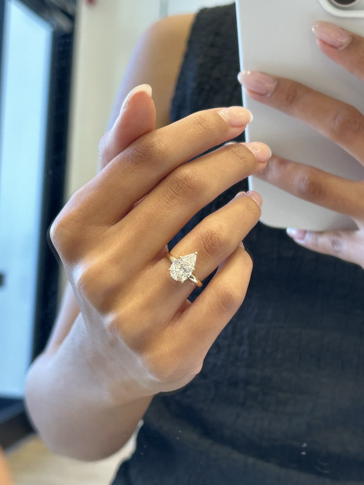 PEAR DIAMOND RING