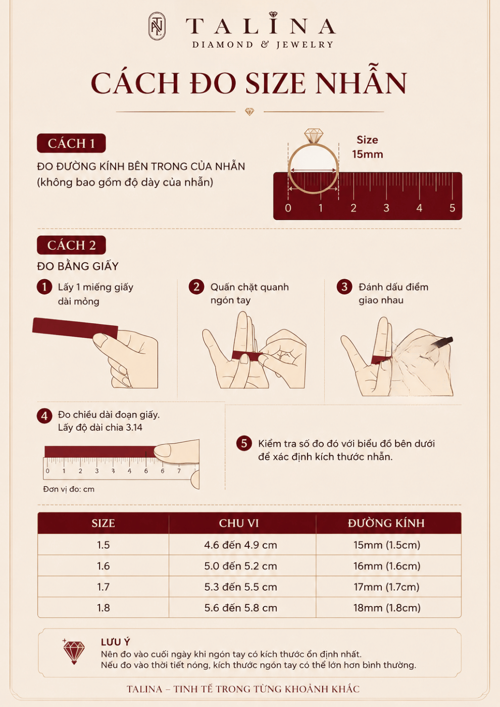 HƯỚNG DẪN ĐO SIZE NHẪN TẠI NH&Agrave;