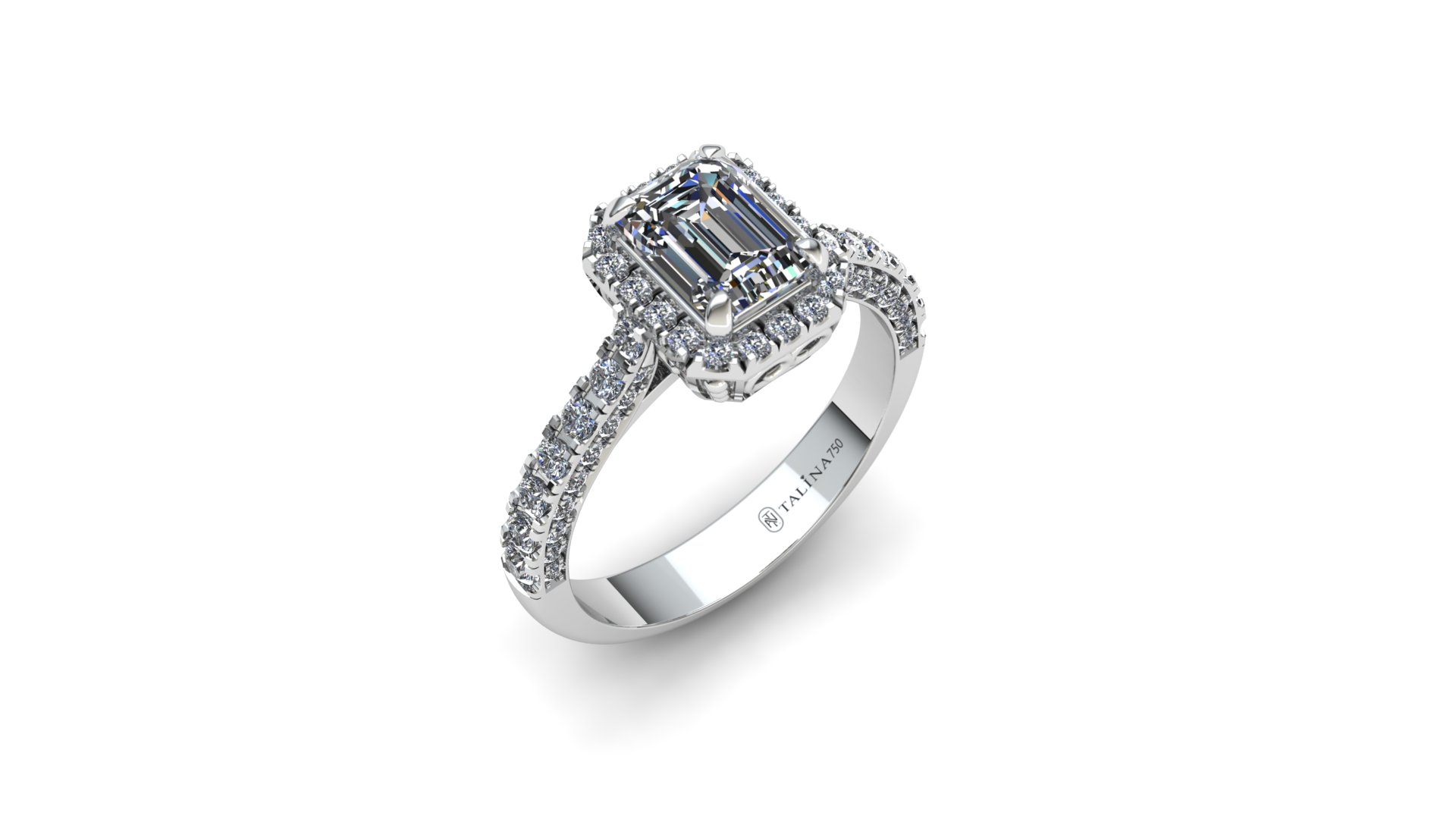 Vỏ Nhẫn Halo Emerald 